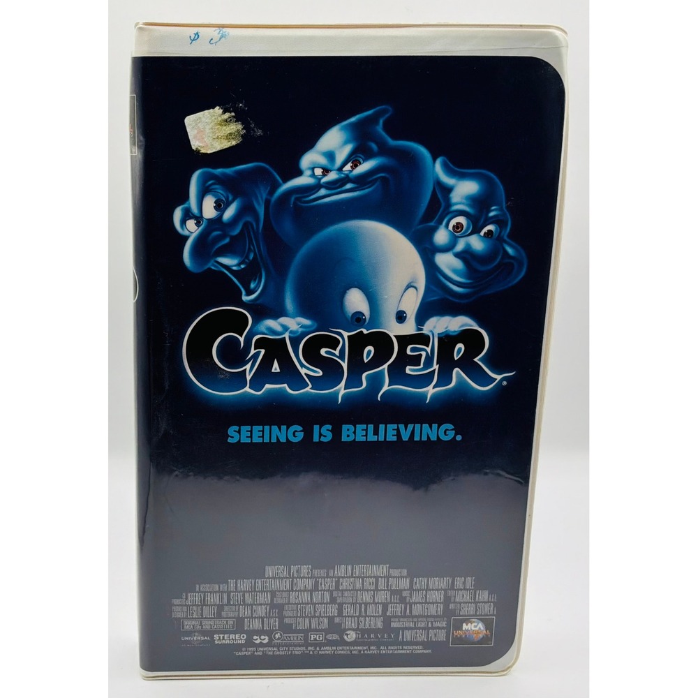 Casper VHS 1995 MCA Universal Home Video Clamshell Case